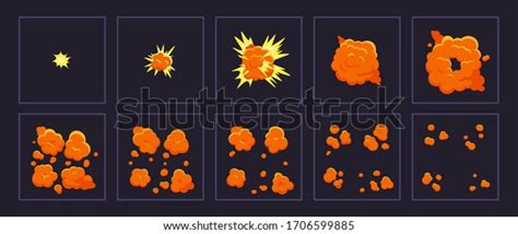 Cartoon Motion Explosions Animated Explosion Shot Stock Vector (Royalty Free) 1706599885 ...