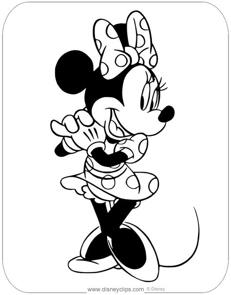 Minnie Mouse Coloring Pages Pdf Mickey and minnie in winter looks like ...