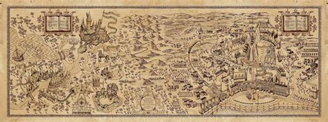 High resolution Wizarding World of Harry Potter map | Harry potter ...