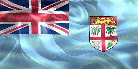 Fiji flag - realistic waving fabric flag 23192482 Stock Photo at Vecteezy