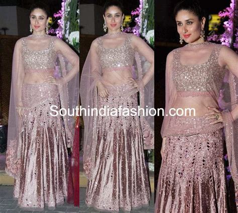 Kareena Kapoor in Mirror Work Lehenga – South India Fashion