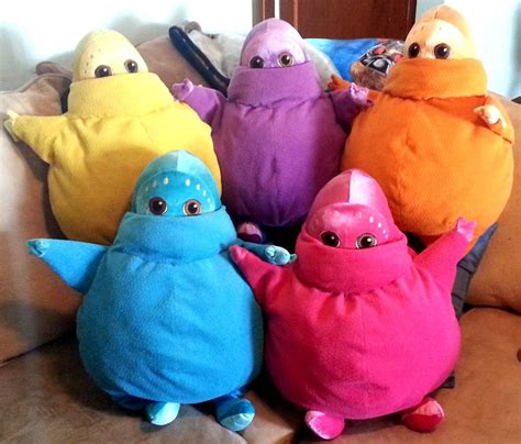 Rare 2004 Lot of ALL 5 Huge Plush BOOHBAHs Boobah Pink Orange Yellow Blue Purple | Plush, Plush ...