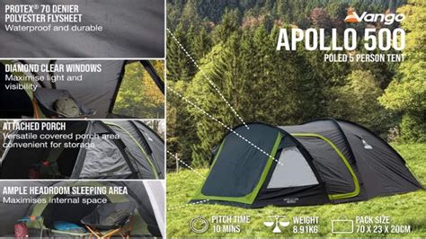 VANGO APOLLO 500 DOME TENT. 1ST LOOK AND PITCHING - YouTube