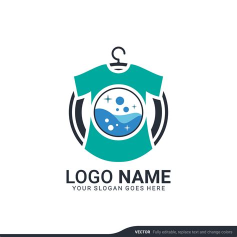 Modern laundry services logo design. Editable logo design 5338574 ...