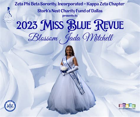 MISS BLUE REVUE - SNCFD - ZETA PHI BETA SORORITY - KAPPA ZETA CHAPTER