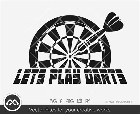 Lets Play Darts SVG, Darts Svg, Dart Board Svg, Target Svg, Dxf Eps Png ...