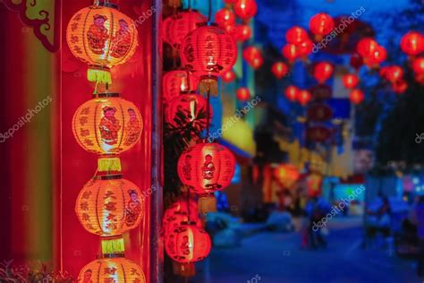 Chinese new year lanterns with blessing text mean happy ,healthy and ...