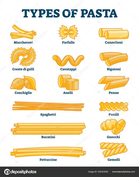 Esitellä 68+ imagen pasta shapes - abzlocal fi