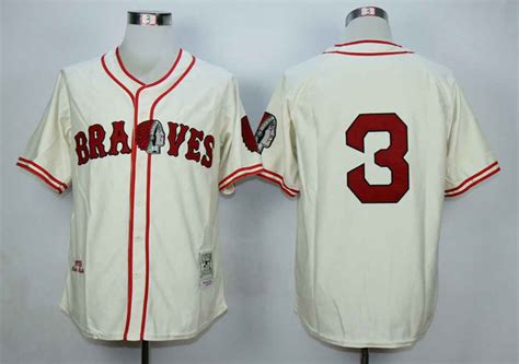 Men's Atlanta Braves #3 Babe Ruth Cream 1935 Throwback Jersey on sale,for Cheap,wholesale from China