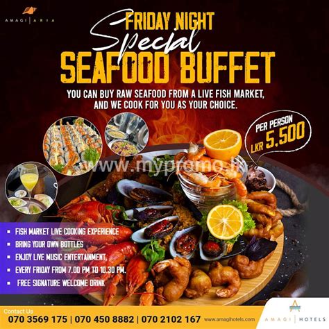 Friday Night Special Seafood Buffet at Moya at Amagi Aria Negombo