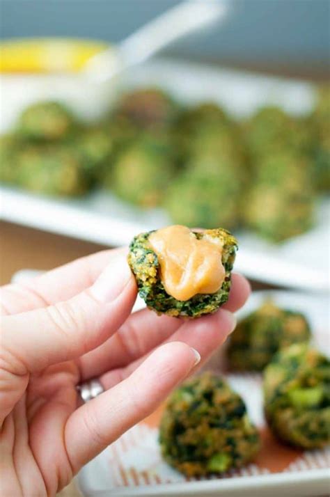 Spinach Balls Recipe - With Sweet & Spicy Mustard Dipping Sauce