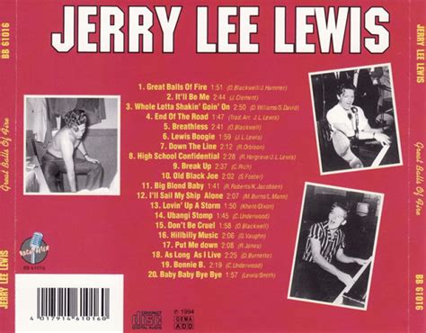 JERRY LEE LEWIS "GREAT BALLS OF FIRE" CD