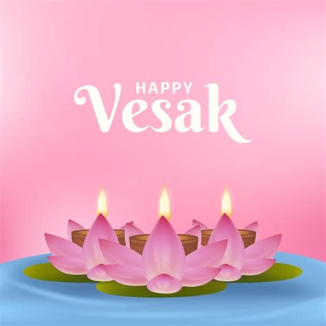 Premium Vector | Vesak day concept