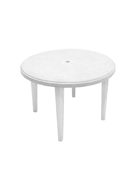 White Plastic Garden Table - Blacks Event Furniture