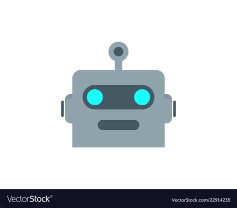 Robot logo icon design Royalty Free Vector Image