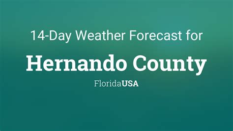 Hernando County, Florida, USA 14 day weather forecast