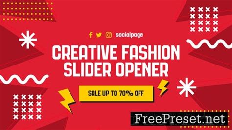 Creative Fashion Slider Opener MOGRT - Video Template - 48052568