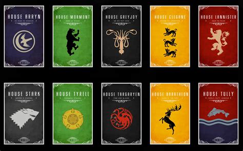 Game of Thrones Houses by DzaDze on DeviantArt