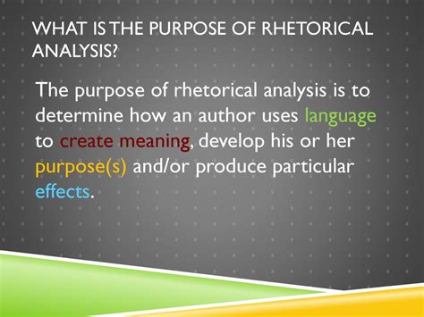 Rhetorical analysis. - ppt download