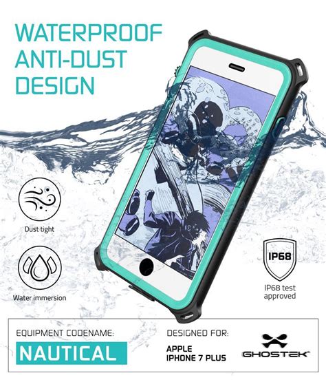 iPhone 7+ Plus Waterproof Case, Ghostek Nautical Series for iPhone 7+