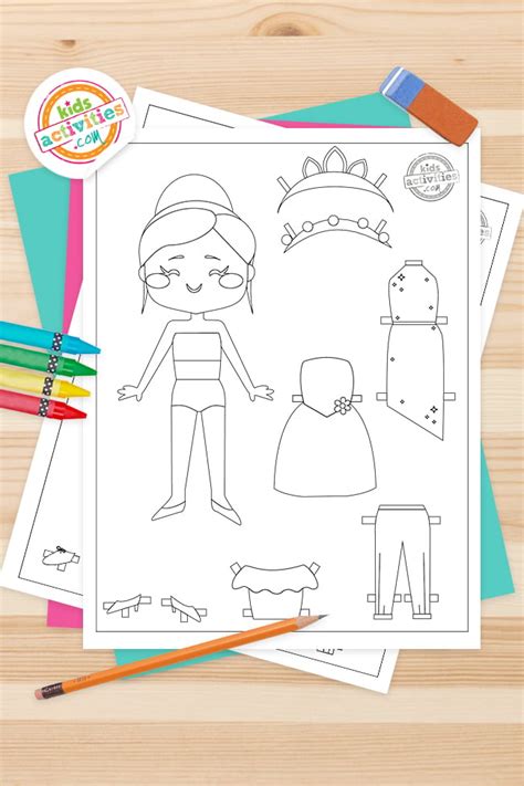 Free Dress Up Paper Dolls Coloring Pages | Kids Activities Blog