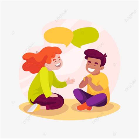 Create Situation Dialogue Isolated Cartoon Vector Illustration, Speech ...