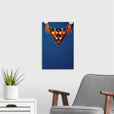 Billiard balls, racked - billiards concepts Wall Art, Canvas Prints ...