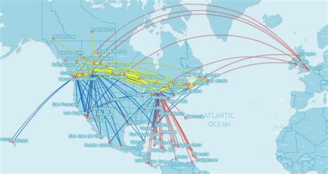 Westjet Network Map