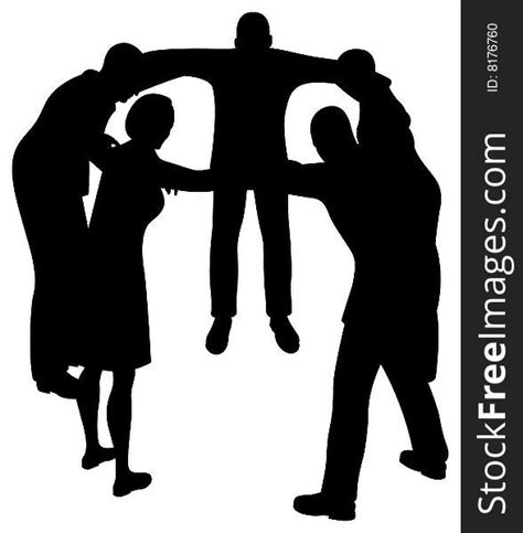 People Circle Silhouette - Free Stock Images & Photos - 8176760 ...