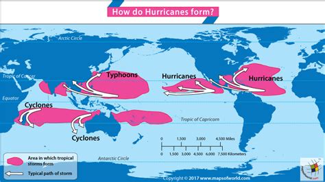 Hurricane World Map - World Map Gray