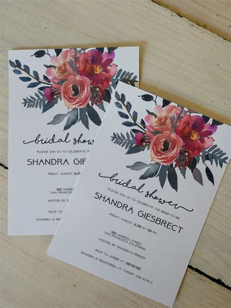 Printable Bridal Shower Invitations