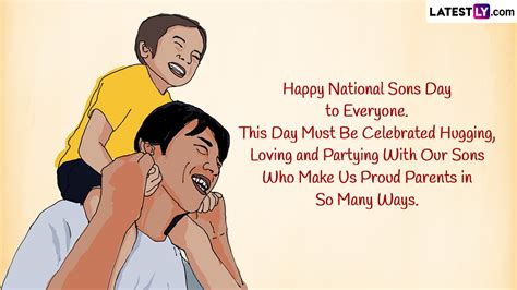 National Son's Day 2023 Messages and Greetings: Images, WhatsApp Status, Quotes and HD ...