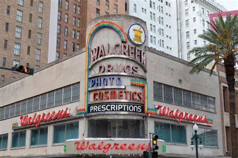 Walgreens Store with an Old Vintage Sign on Canal Street in New Orleans ...