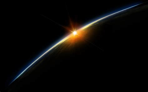 Sunrise in space wallpaper | space | Wallpaper Better