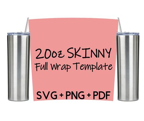 20 Oz Skinny Tumbler Template Svg Free - Printable Word Searches