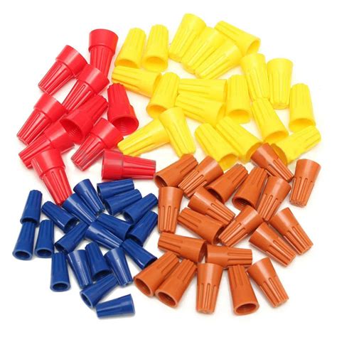 70Pcs/set Electrical Wire Twist Connectors Assorted Wire Twist Nut ...