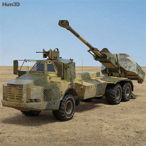 Archer Artillery System 3D model - Military on Hum3D