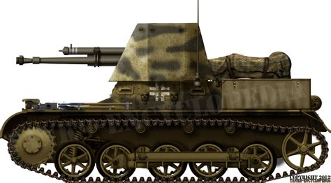 4.7 cm PaK(t) (Sfl.) auf Panzerkampfwagen I (Sd.Kfz.101) ohne Turm 'Panzerjäger I' - Tank ...