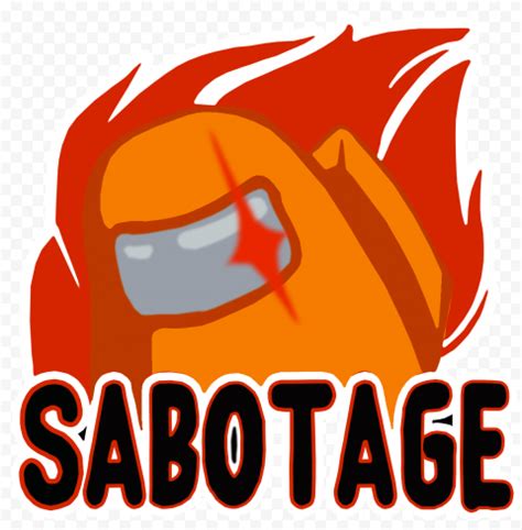 HD Orange Character Among Us Crewmate Imposter Sabotage Logo PNG | Citypng