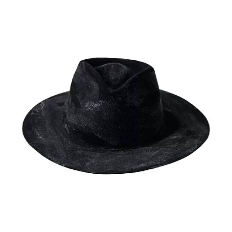 Black rustic felt hat | Designer Collection | Coveti