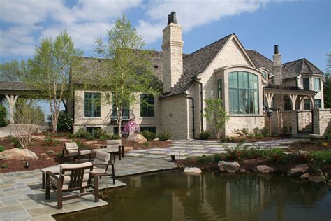 waterside patio rostlandscaping.com | Water features, Landscape, House styles