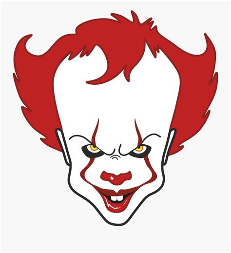 Clip Art Drawing A Clown Face - Pennywise Clipart is a free transparent ...