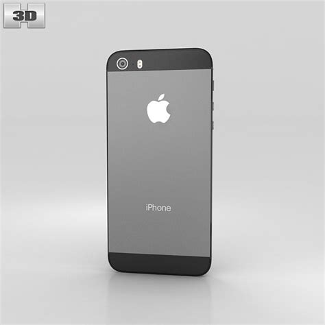 Apple iPhone 5S Space Gray (Black) 3D model - Hum3D