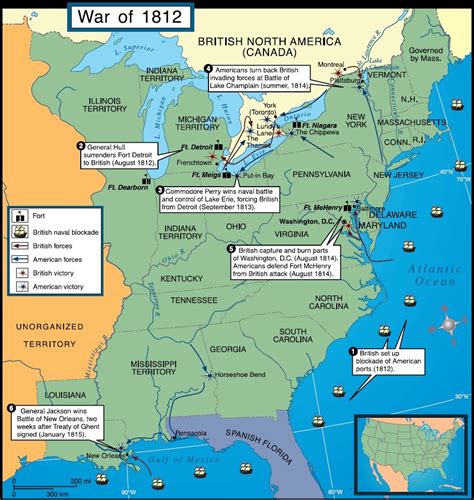 Map : Map of the War of 1812 - Infographic.tv - Number one infographics ...