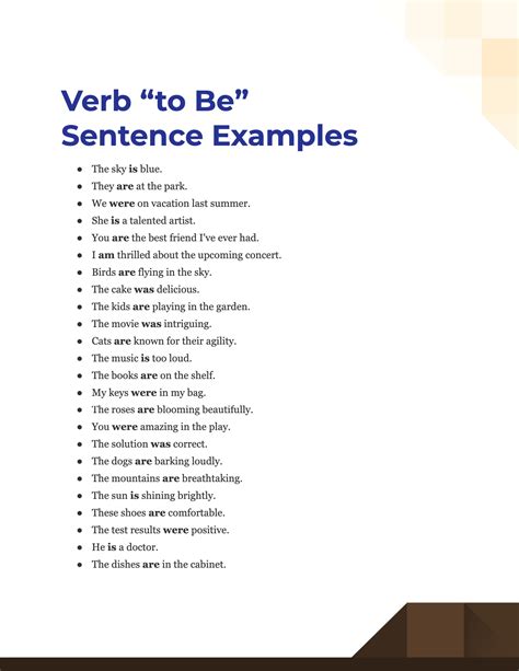 100+ Verb “to Be” Sentence Examples, How to Write, Tips | Examples