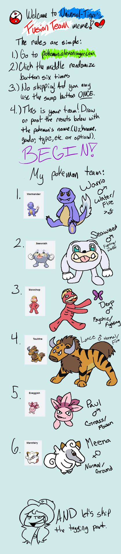 Pokemon Fusion Meme by gyngercookie on DeviantArt