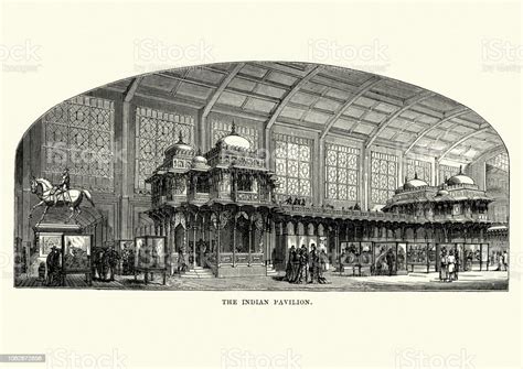 Indian Pavilion At The Exposition Universelle Paris 1878 Stock Illustration - Download Image Now ...