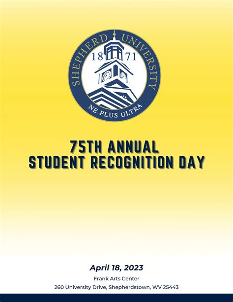 2023 Student Recognition Day program by Shepherd_University - Issuu