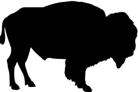 Bison Silhouette | Free vector silhouettes