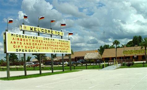 Miccosukee Indian Reservation on Trail in the Everglades